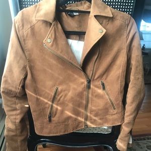 Faux suede tan jacket